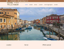 Tablet Screenshot of hotelvillaparco.com